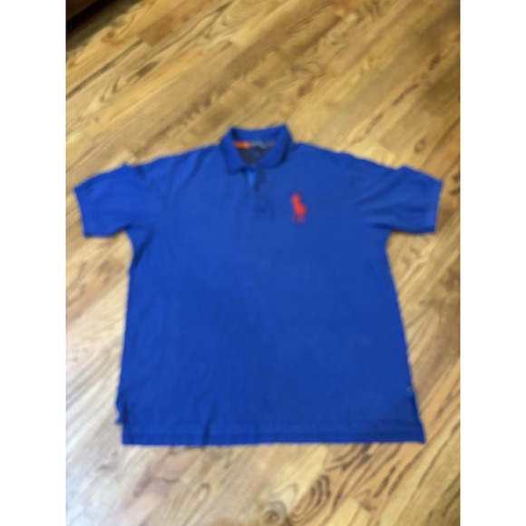 Ralph Lauren Other - Polo Ralph Lauren Big Pony Polo Shirt Men's 3XLT Tall Blue Orange Logo